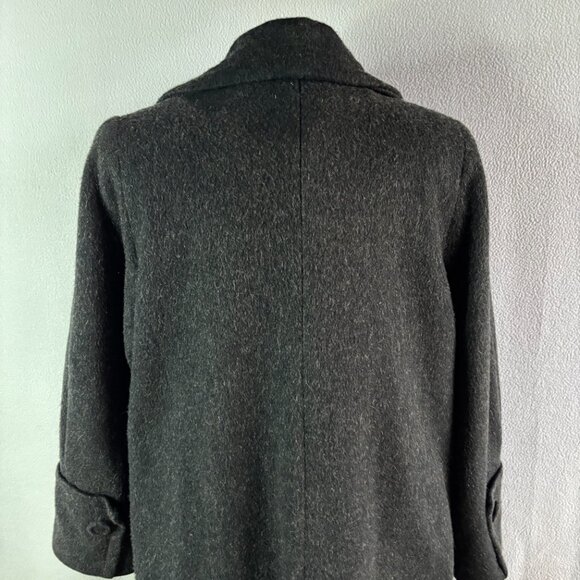 1950s Midcentury Gray Wool Coat M/L - Picture 7 of 10